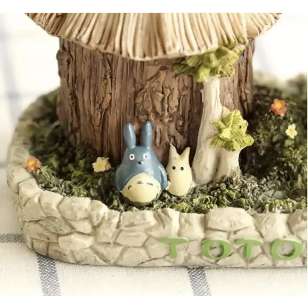 My Neighbor Totoro Resin Night Light Anime Lamp Decor Battery Powered Gift, New